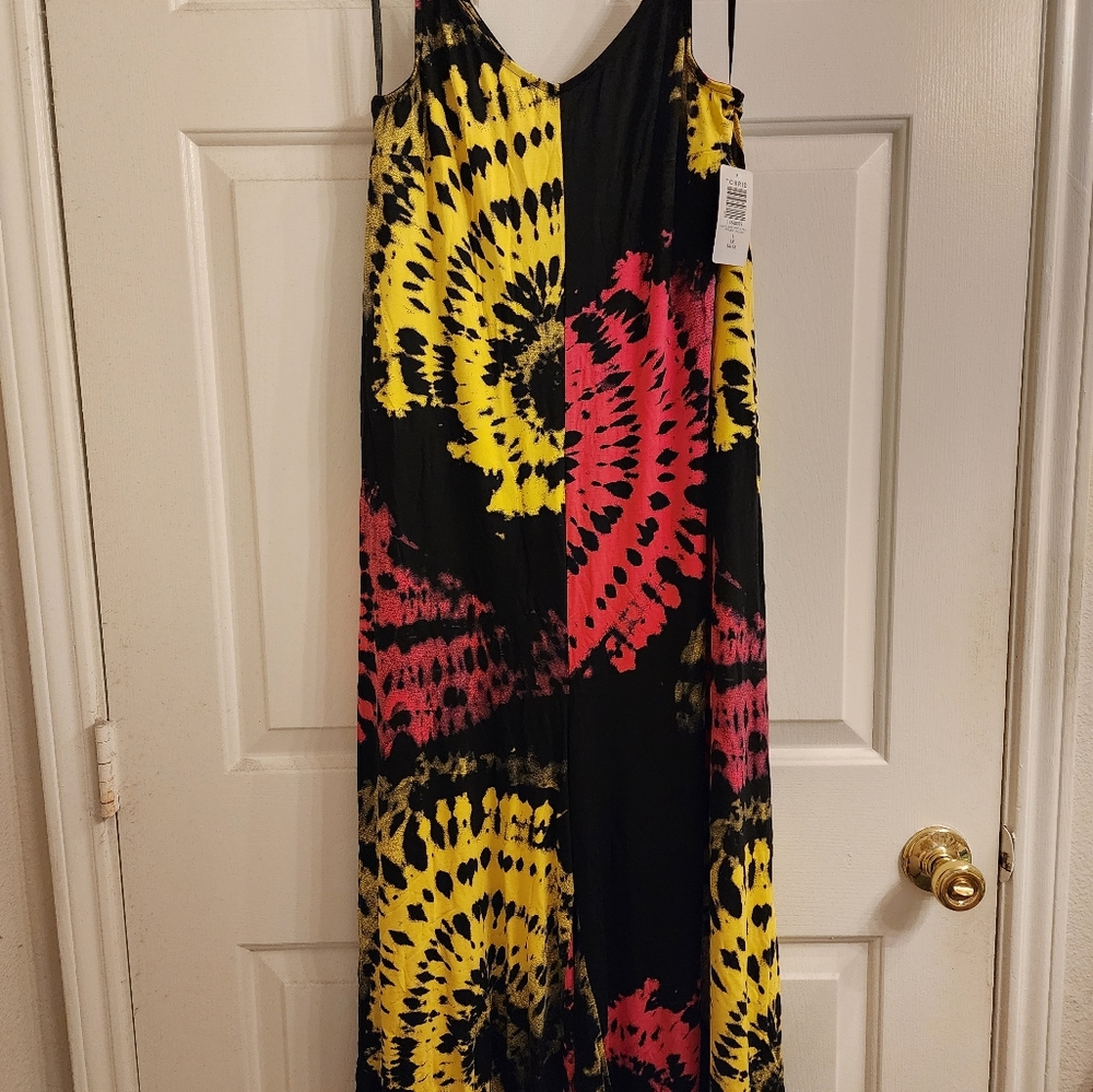 Torrid Tie Dye Black Super Soft Culotte Jumpsuit NWT